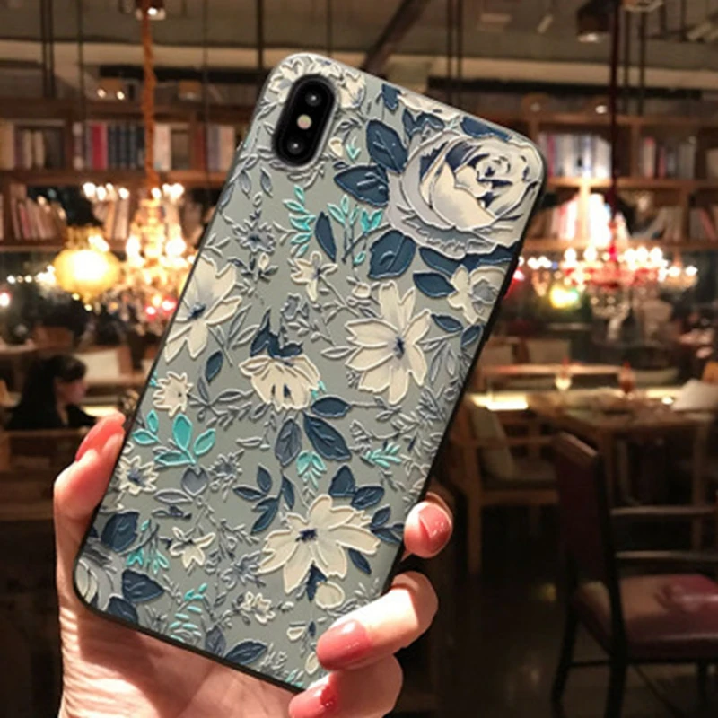 Чехол-накладка для iPhone XR XS Max 6 S 7 8 Plus 10 Lotus Orchid Literary Woman Capa телефона | Мобильные