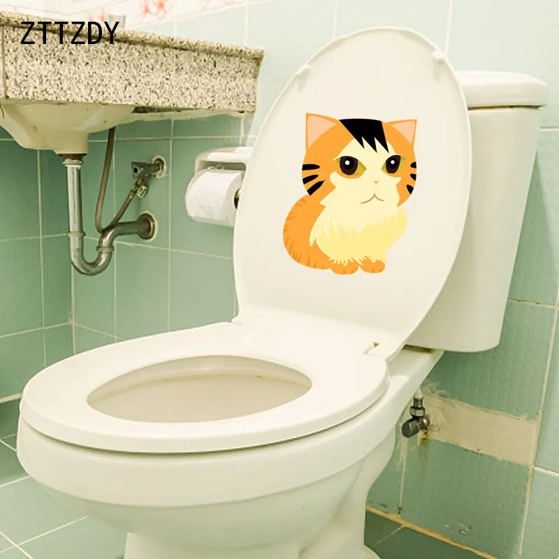 ZTTZDY 19 5*23 3 см маленькая кошка Дети Спальня наклейка на стену домашний декор Туалет