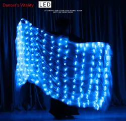 Шаль для живота Новый светодио дный светодиодный светящийся танцевальный шарф многоцветный конкурс практика шоу реквизит