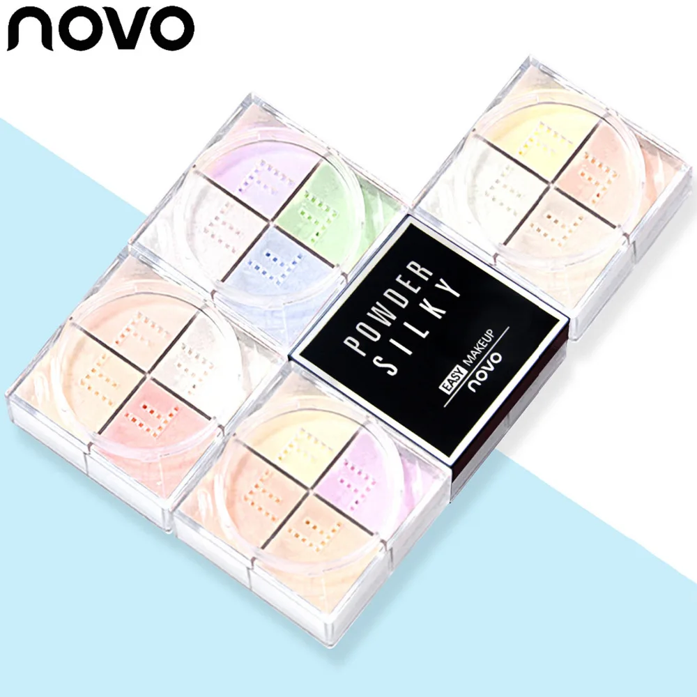 

1pcs 4 Colors Loose Powder Transparent Finishing Powder Oil Control Waterproof Makeup Cosmetic For Face Skin Finish