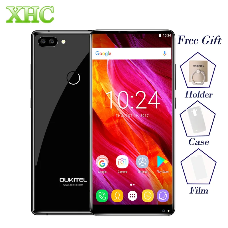 OUKITEL MIX 2 5 99 inch Smartphones 6GB 64GB Dual Back Cameras Fingerprint ID Android 7