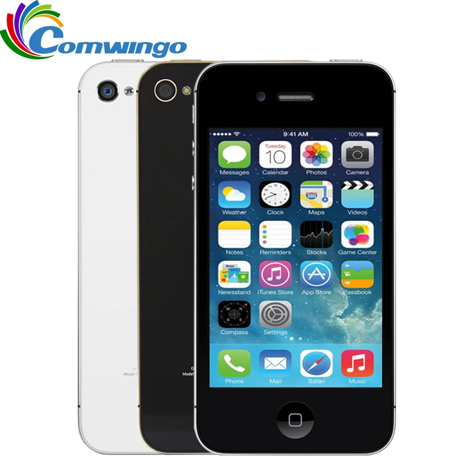 Unlocked Apple iPhone 4S phone 8GB 16GB 32GB ROM White Black iOS GPS WiFi GPRS