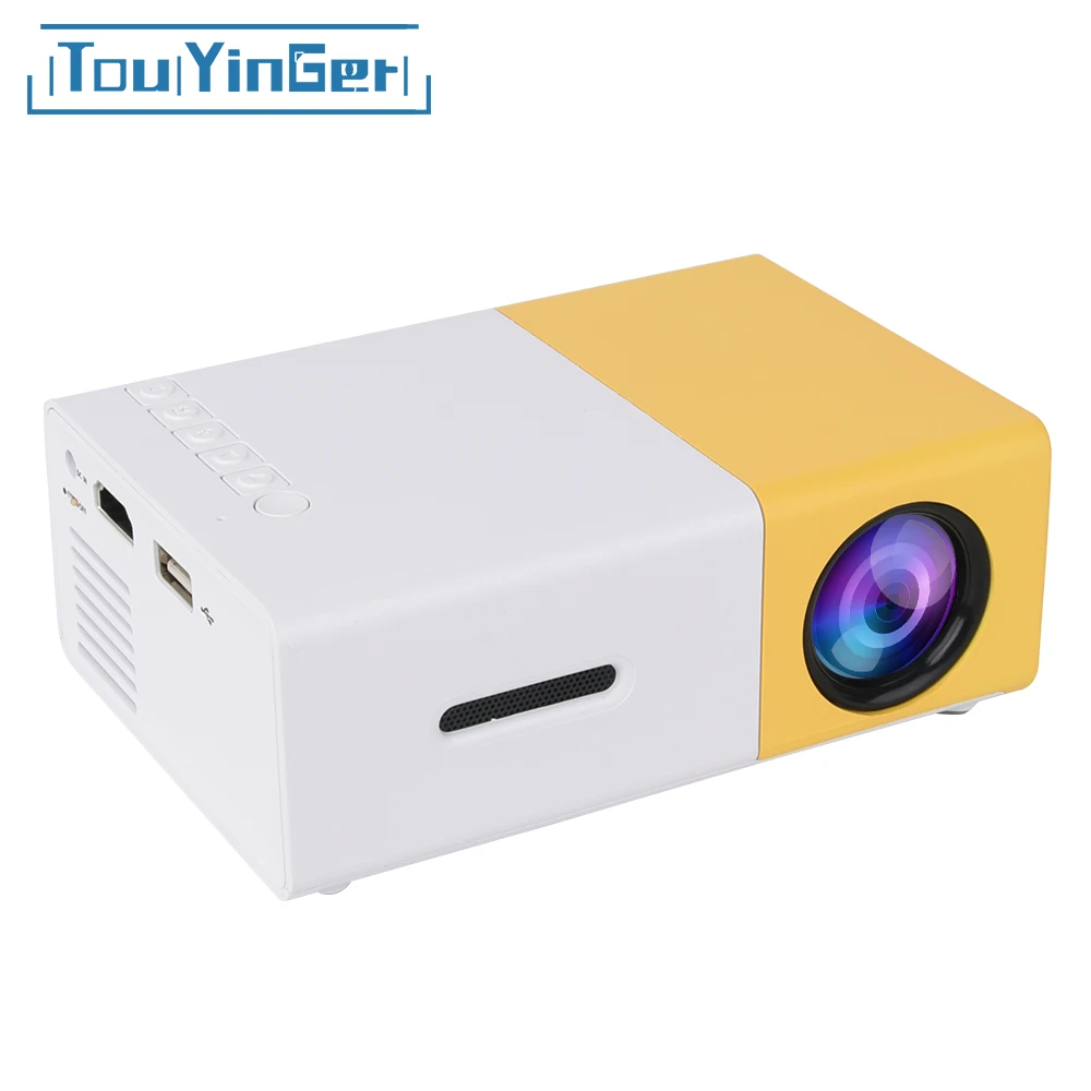 Touyinger YG-300 yg 300 Mini Portable Pocket LED Projector Beamer YG300 YG310 LCD Video Proyector Gift For Kids HDMI / SD / USB