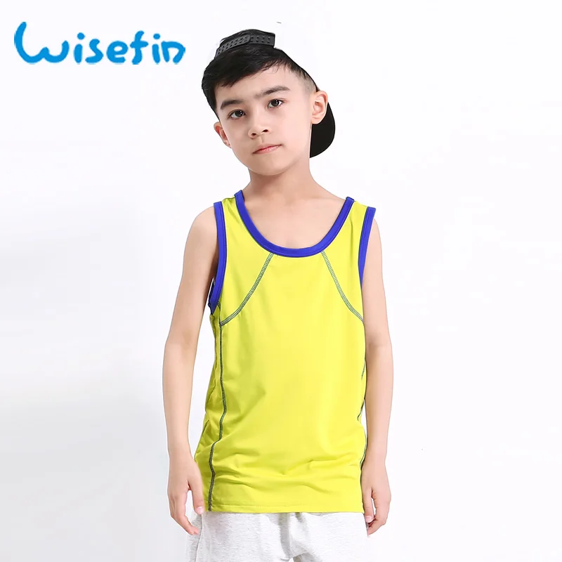Wisefin Boys Summer Sleeveless T Shirt Kids Sport Vest Polyester