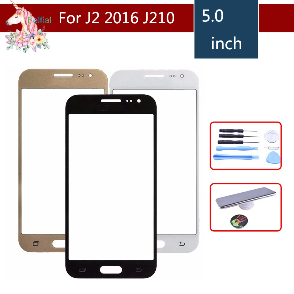 

10pcs/lot For Samsung Galaxy J2 2016 J210 J210F J210M J210Y J210FN Touch Screen Front Panel Glass Lens Outer LCD Glass