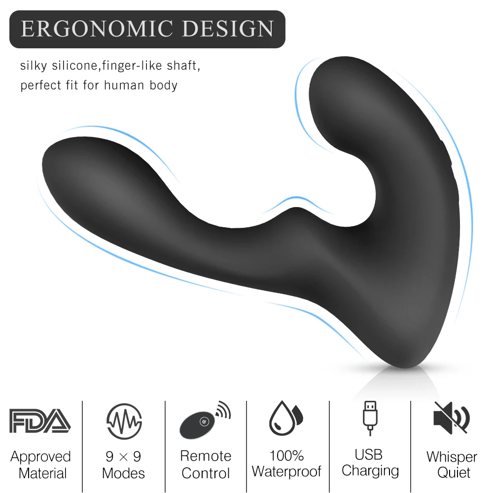 High quality remote control backyard anal butt plug prostata massager prostate anal vibrating sex toys for men masturbating