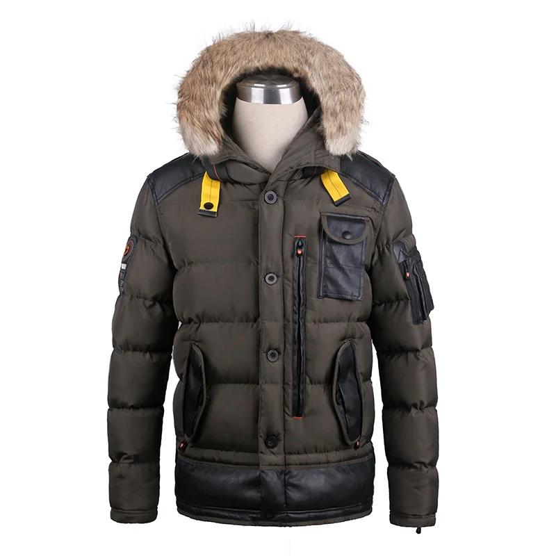 Брендовые новые зимние мужские куртки, пальто, парки, хлопок, с капюшоном, мужские модные тонкие пальто, повседневная куртка, ветровка, верхняя одежда - Цвет: Style A