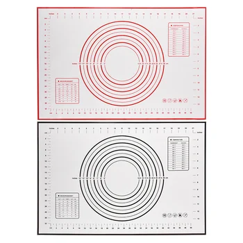 

Silicone Baking Mat Large Pastry Mat Non-Stick Cake Pizza Kneading Rolling Dough Mat Baking Liners with Measurements Bakeware