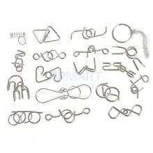 18 шт. развивающие игры чайники металлические кольца-пазлы игра манипулировать, чтобы отделить подарок