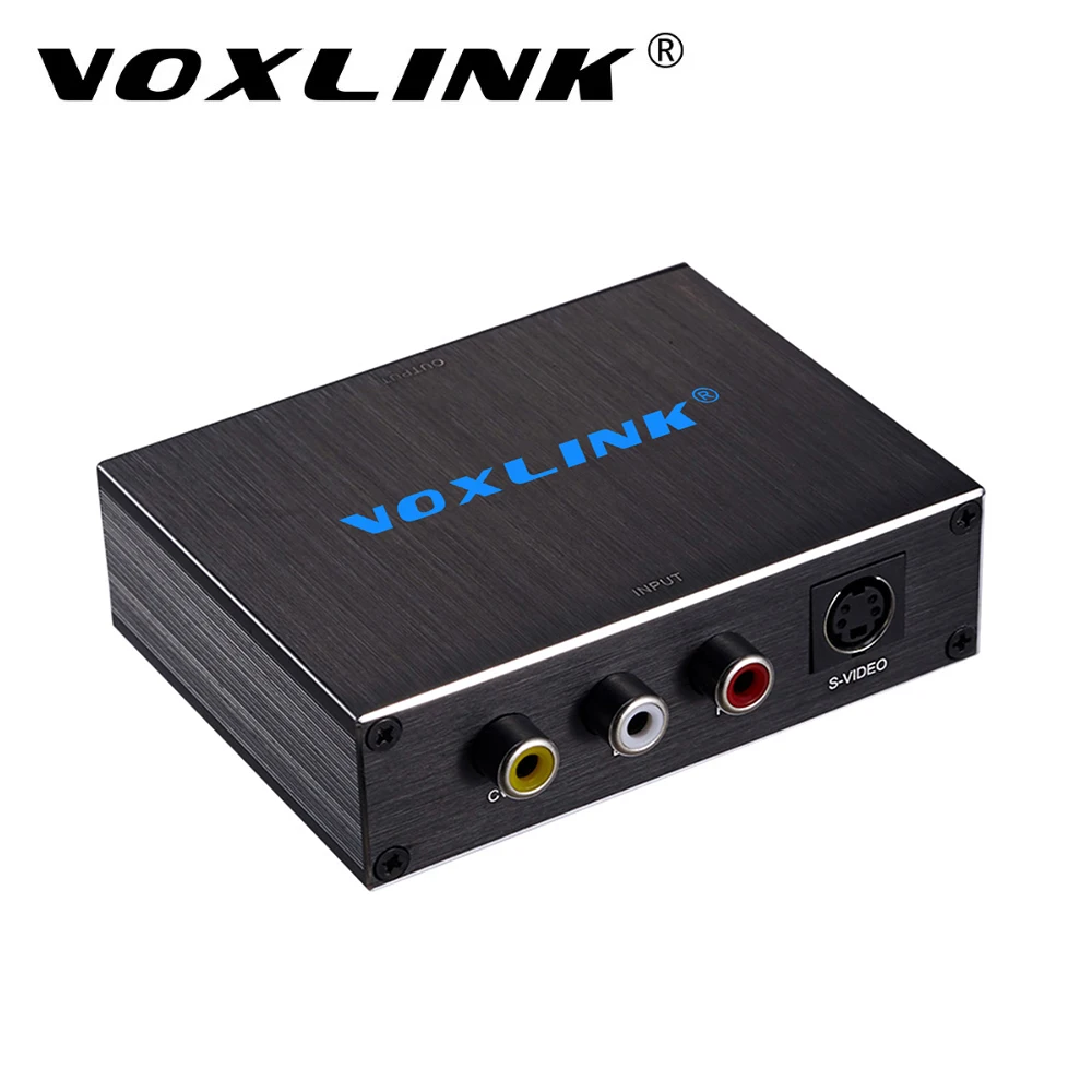 VOXLINK Composite AV S Video To HDMI Converter Adapter 1080P HD Video