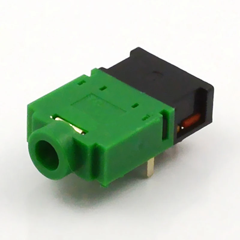 100pcs Jack 3 5mm Audio Connector 9 Feet 11 Feet 3 5mm Headphone Plug PJ 307E Green Black White