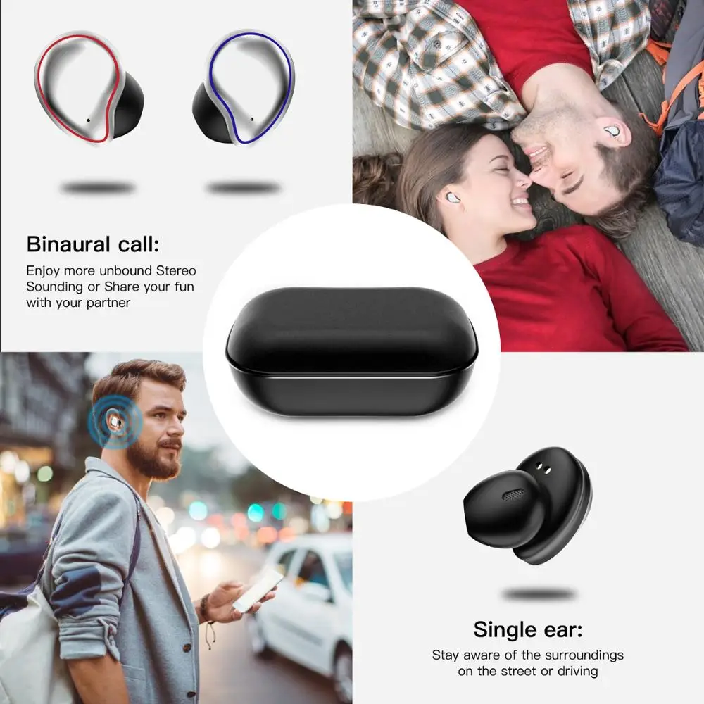 Yinyoo A12 SE 9 6D Bluetooth 5 0 Беспроводные водонепроницаемые наушники с шумоподавлением