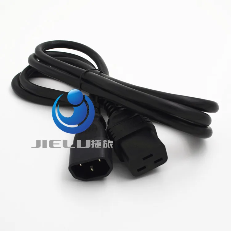 

3X1.5mm square Power Wire,6 FT C14 Female To C19 Male PDU Extension Cord C14-C19 Cord ,High Quality C14-C19 Extension Cord