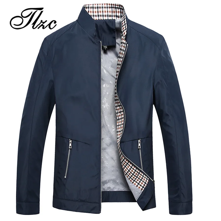 TLZC New Office Man Casual Jacket Windbreaker 2018 Men