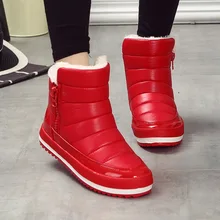 LAKESHI Women Boots 2018 New Winter Waterproof Women Snow Boots Ankle boots Women Botas Cotton Warm