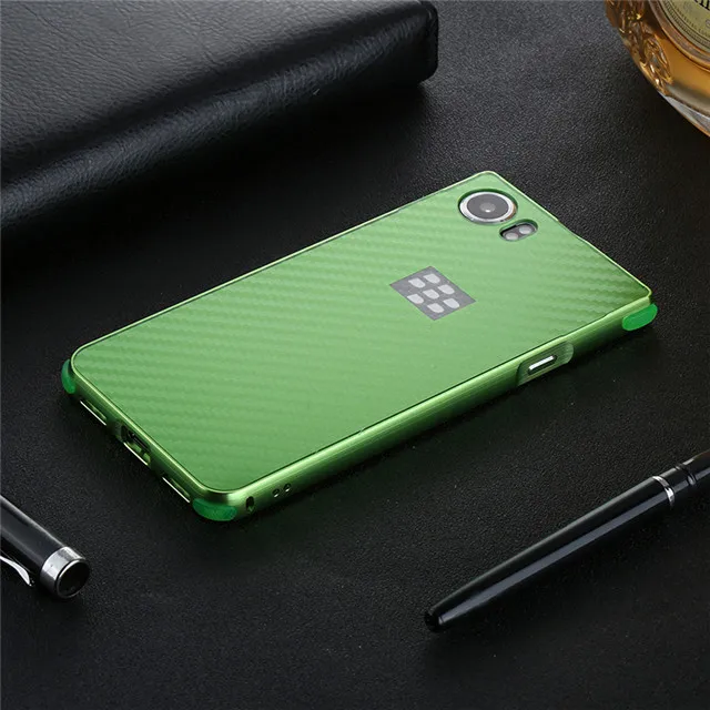 For Blackberry KEYone Case Aluminum Metal Frame Bumper Carbon Fiber 