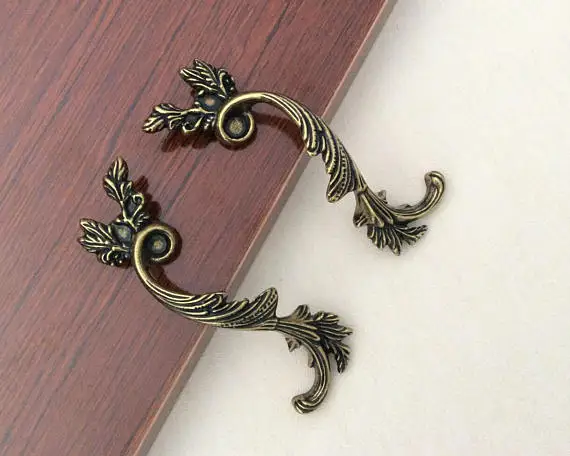 

Pair Drawer Pull Vintage Dresser Pulls Knobs Handles Rustic Door Handles / Cabinet Knobs Kitchen Hardware 64mm 96mm