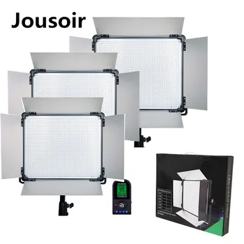 

3 pcs Led video light lcd screen RC Lamp 1724 LED Continue Lighting Studio Photography led Multi-color Lighting CD50