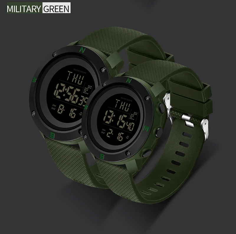 SANDA водонепроницаемые мужские военные спортивные часы модные электронные часы мужские многофункциональные светодиодный цифровые часы для улицы relojes hombre
