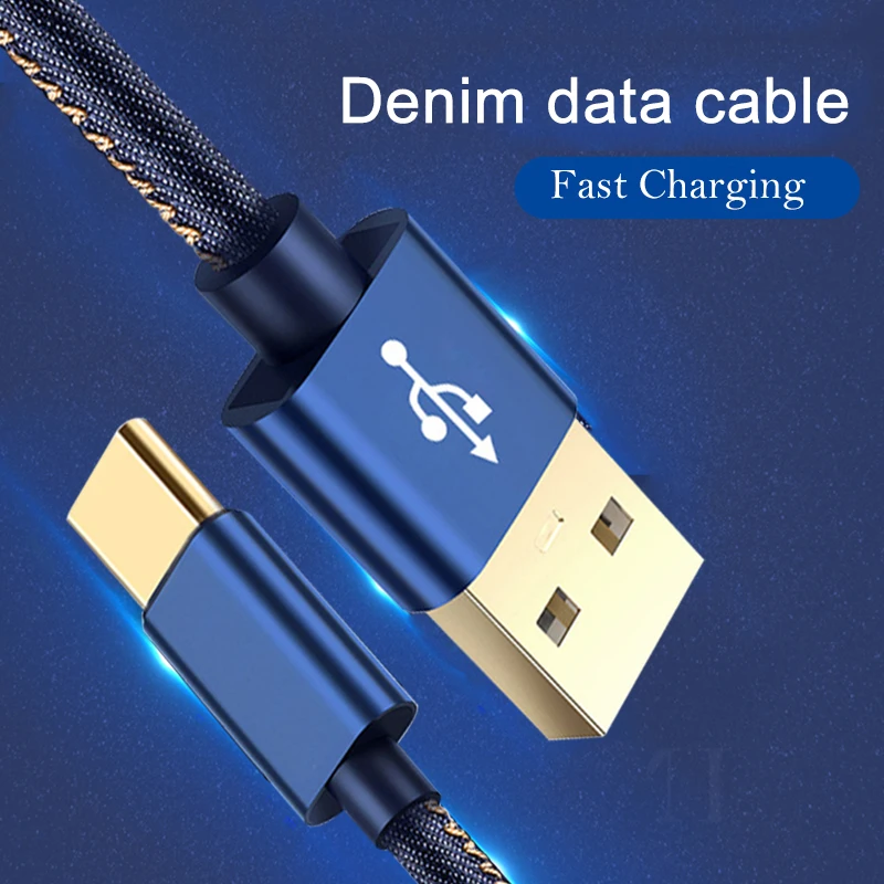 رعاة البقر مزين الذهب-مطلي المكونات سريع تهمة كابل بيانات مايكرو USB نوع C كابلات لسامسونج سوني Xiaomi هواوي usb شاحن