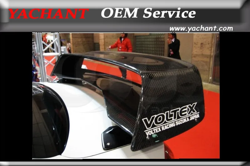 Car Styling Carbon Fiber Rear Trunk Spoiler Fit For 08 12 Lancer