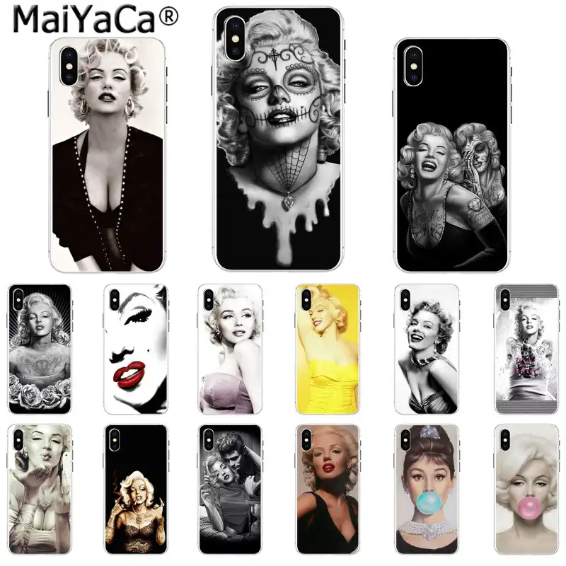 Maiyaca タトゥーガールオードリー ヘップバーン マリリン モンロー電話カバー Iphone Se 11 プロ 6 S 6 プラス 7 7 プラス 8 8 プラス X Xs 最大 5 S Xr Phone Case Covers Aliexpress