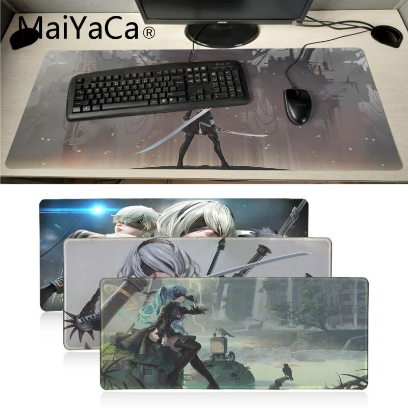 

MaiYaCa 2018 New NieR Automata YoRHa mouse pad gamer play mats Large Gaming Mouse Pad Gamer Cartoon Pattern mousepad