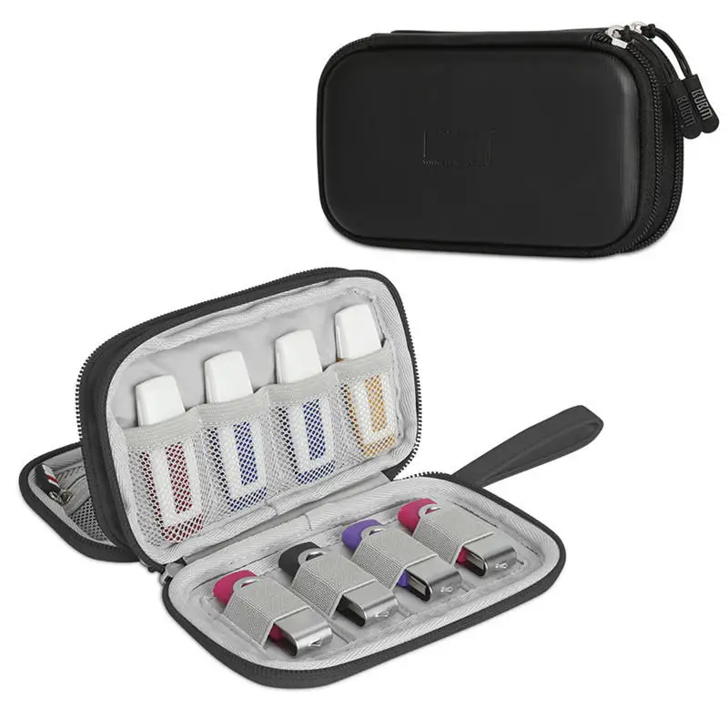 

BUBM Double Layers Portable Anti-shock Earphone Accessory Storage Bag U Flash Disk Collection Box Headphones Case Box