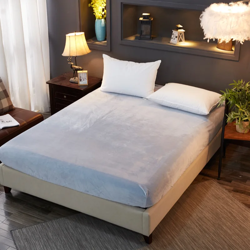 

Solid color elastic mattress protector mattress topper sheet protection Hypoallergenic Protection Bed Cover bed tatami cover