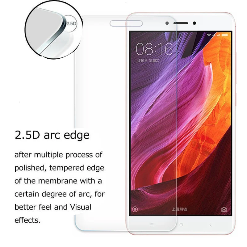 Для Xiaomi Redmi 4 4Pro 9H 0 3 мм 2.5D пленка с закругленными краями Противоударная защитная