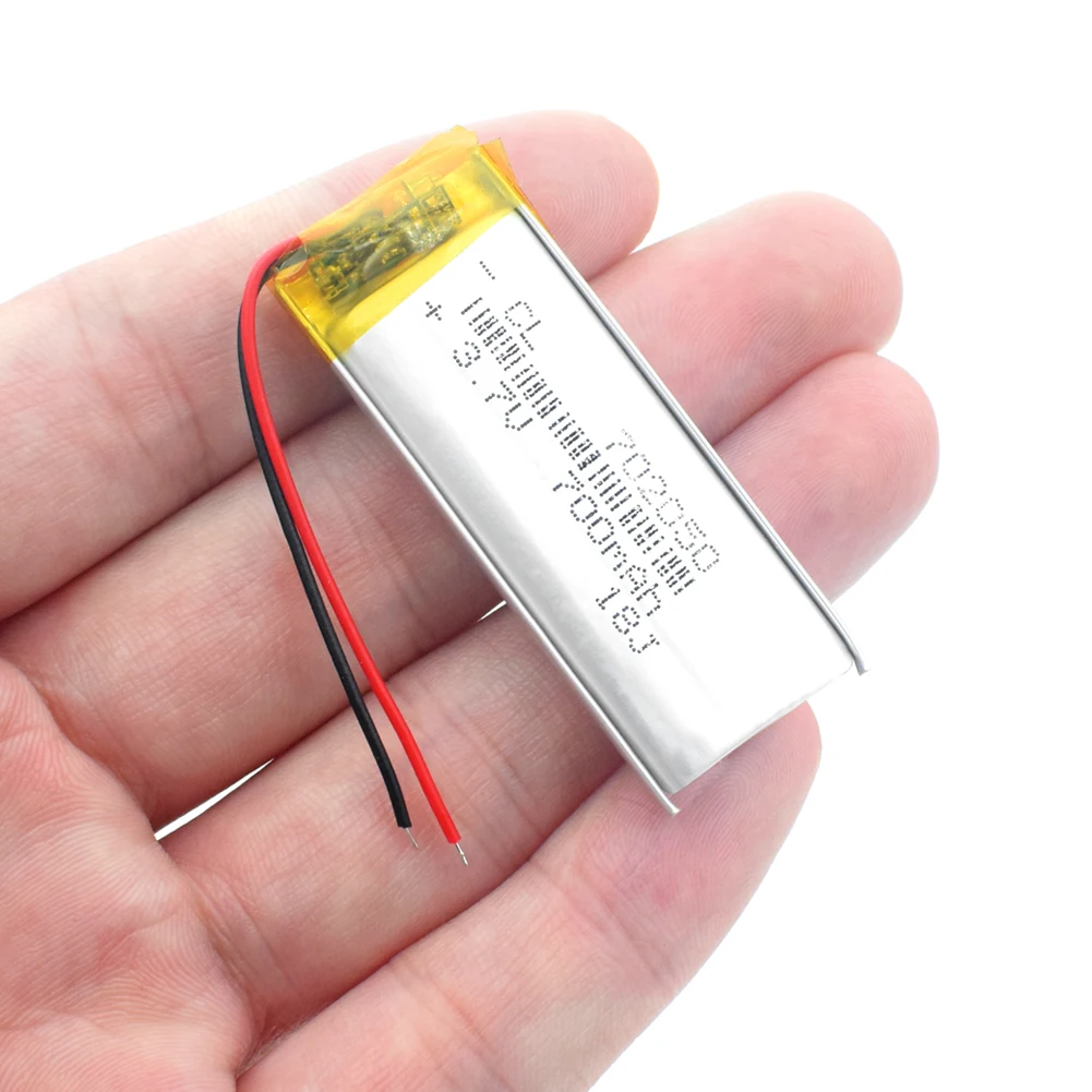 Перезаряжаемая литий-ионная батарея Lipo cells 700mAh Lipo battery 702050 литий-полимерная батарея для игрушек gps MP3 MP4 Smart Watch