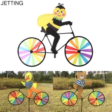 Из мультфильма «Холодное сердце», 1 шт., 3D животного на велосипеде мельница ветра вертушка волчок сад газон двор Декор детские игрушки Стиль Цвет выбирается случайным образом
