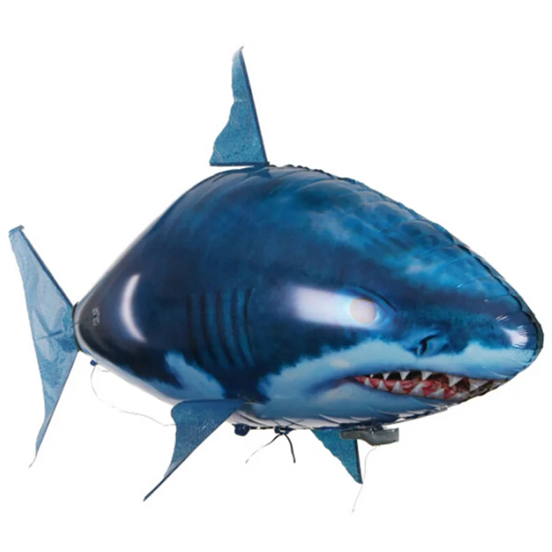 

Remote Control Flying Shark Toy Balloons Inflatable Helium RC Air Plane Drone UFO with Light Best Christmas Gift