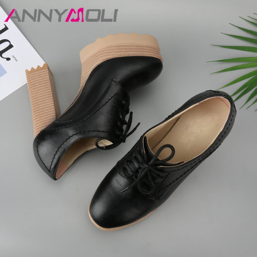 Женские туфли лодочки на платформе ANNYMOLI вечерние очень высоком каблуке со