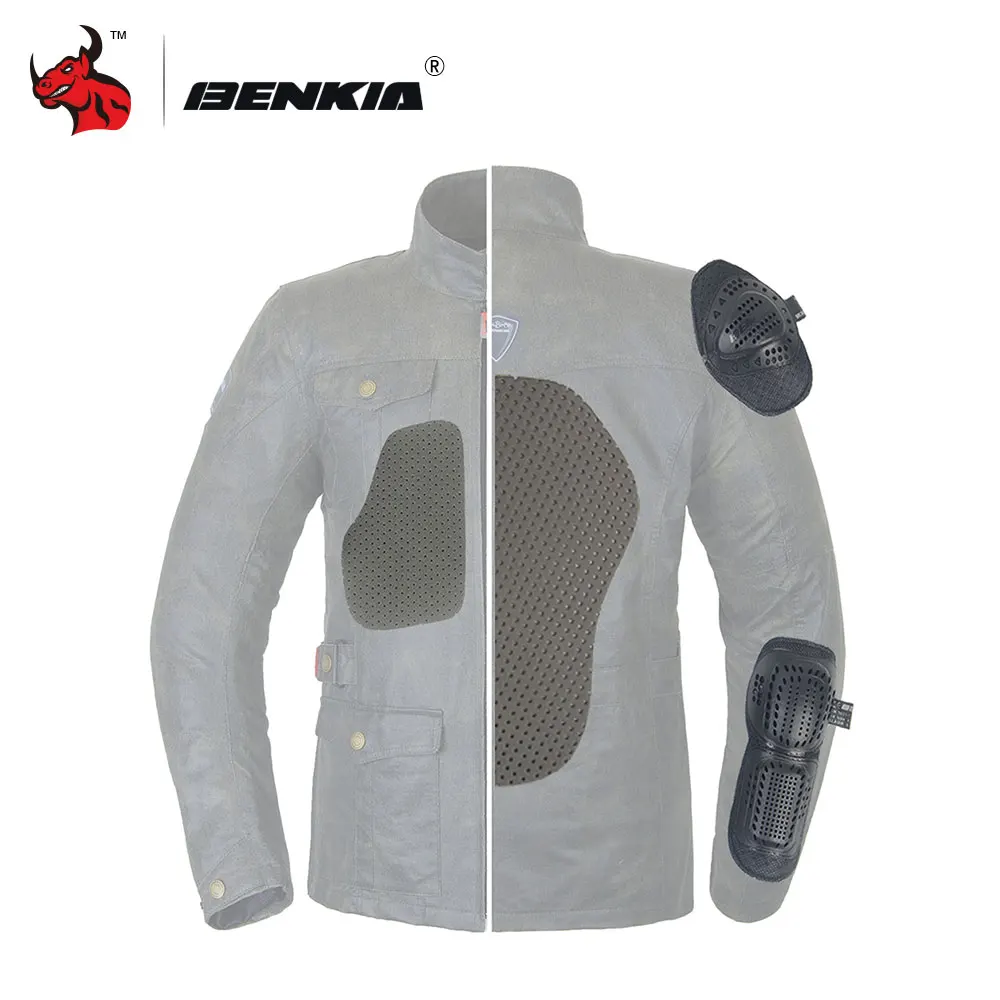 BENKIA Vintage chaqueta de la motocicleta de los hombres es la motocicleta de carreras de chaqueta Moto chaqueta motocross chaquetas Motoqueiro Couro
