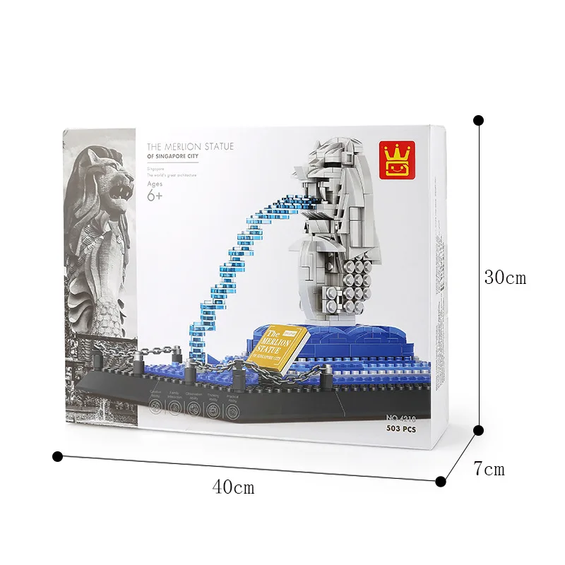 wange BLOCKS The Merlion statue SG 4218