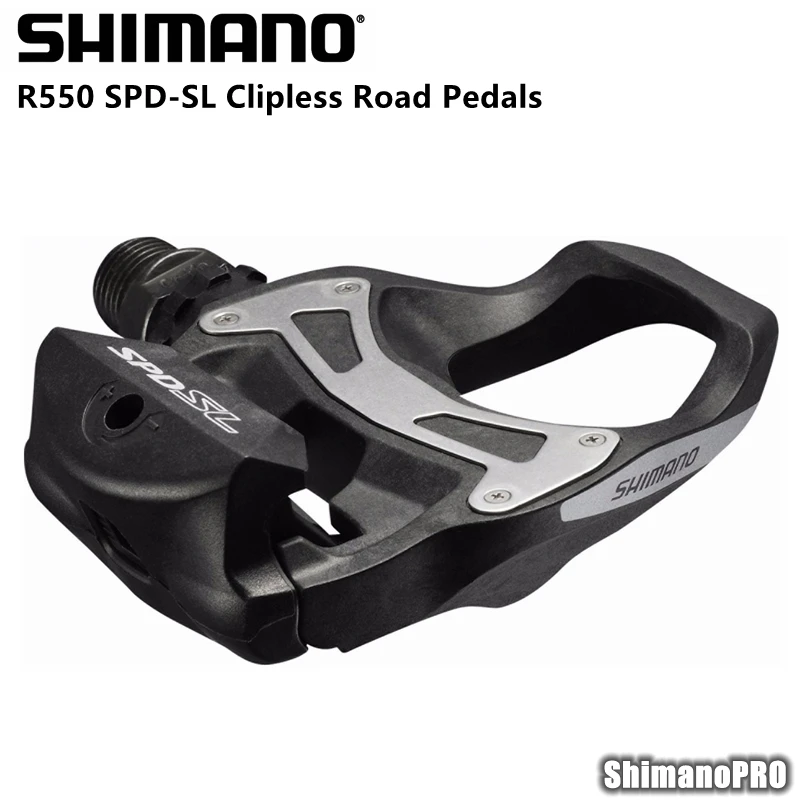 Shimano R550 SPD SL Бесклипсова дорожный педали велосипедные дорог самозакрывающаяся