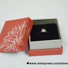 Акция новое поступление Ювелирное кольцо для демонстрации коробка классическая красная покрытая 48 шт. Коробки Высокое качество Ювелирная картонная упаковка подарок