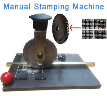 

BOSSDEN Manual Stamping Machine Hand Signage Machine Manual Marking Machine Stamped Alphanumeric Machine Nameplate Tool