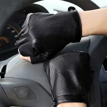 Новые спортивные перчатки на полпальца, мужские перчатки из искусственной кожи, перчатки для занятий тяжелой атлетикой, перчатки без пальцев