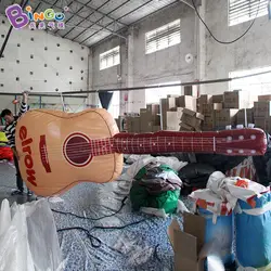 Бесплатная доставка и формирующая листы для кровли 4 м длинная гигантская надувная Гитары для рекламы с подгонянным логосом крупного плана
