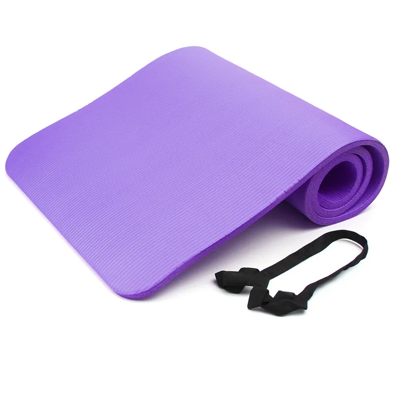 

NEW 15mm Thick NBR Foam Yoga Mat Soft Yoga Pads Sports Training Exercise non-slip Gym Mat for Fitness Body Building 183 X 61cm