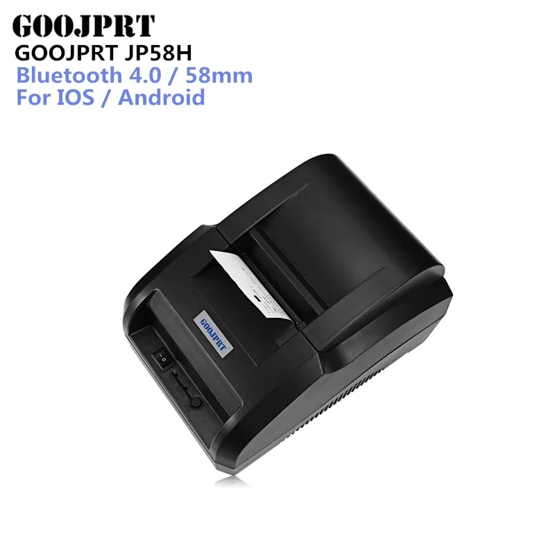 GOOJPRT JP58H 58 мм Wireles Термальность принтер прием bluetooth печатная машина 90 мм/сек. с USB Порты и разъёмы для iOS и Android