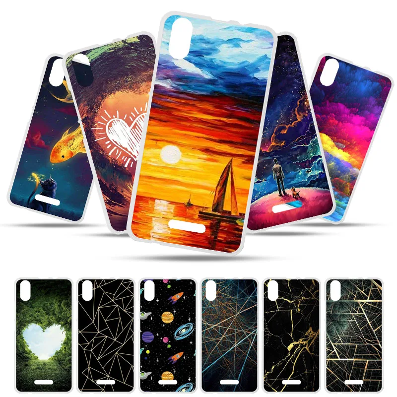 

Bolomboy Painted Case For BQ 5591 Case Silicone Soft TPU Cases For BQ BQ-5591 BQ5591 Cover Wildflowers Animal Bags 5.5 inch