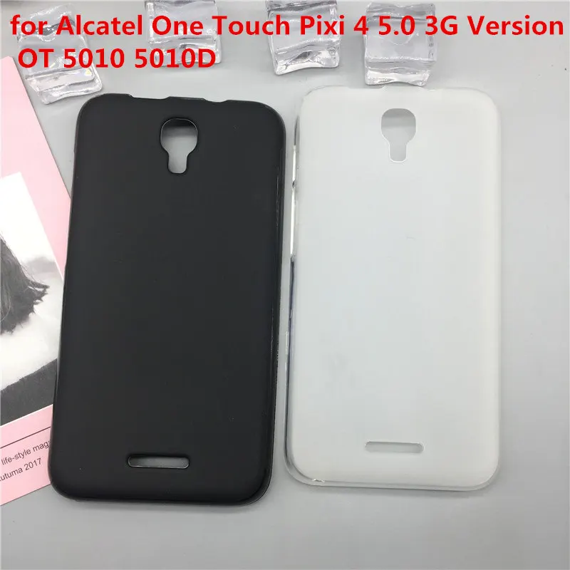 Мягкий силиконовый чехол для телефона для Alcatel One Touch Pixi 4 5,0 3G версия OT 5010 5010D роскошный чехол из ТПУ Черный чехол s Coque