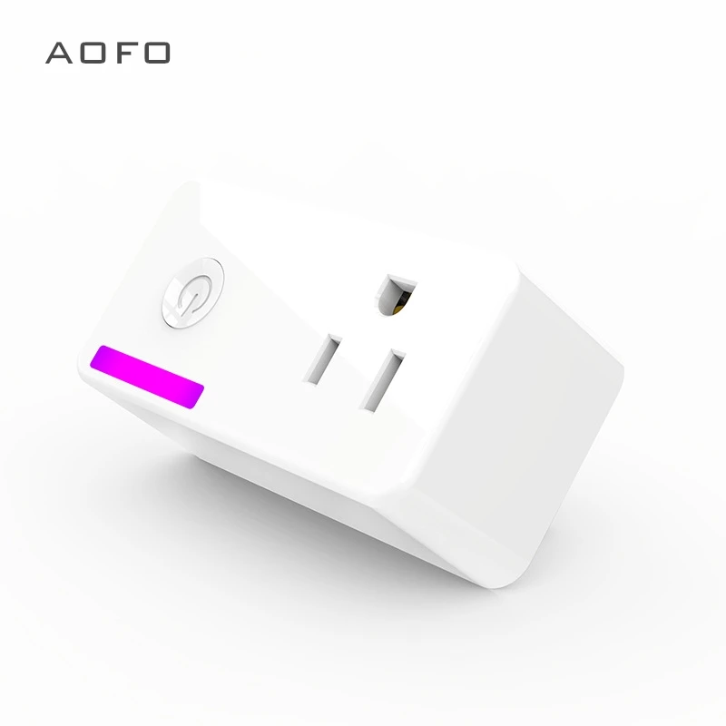 AOFO WiFi Smart Plug Outlet with Energy Monitoring, No Hub Required, Compatible with Alexa Echo and Google Assistant