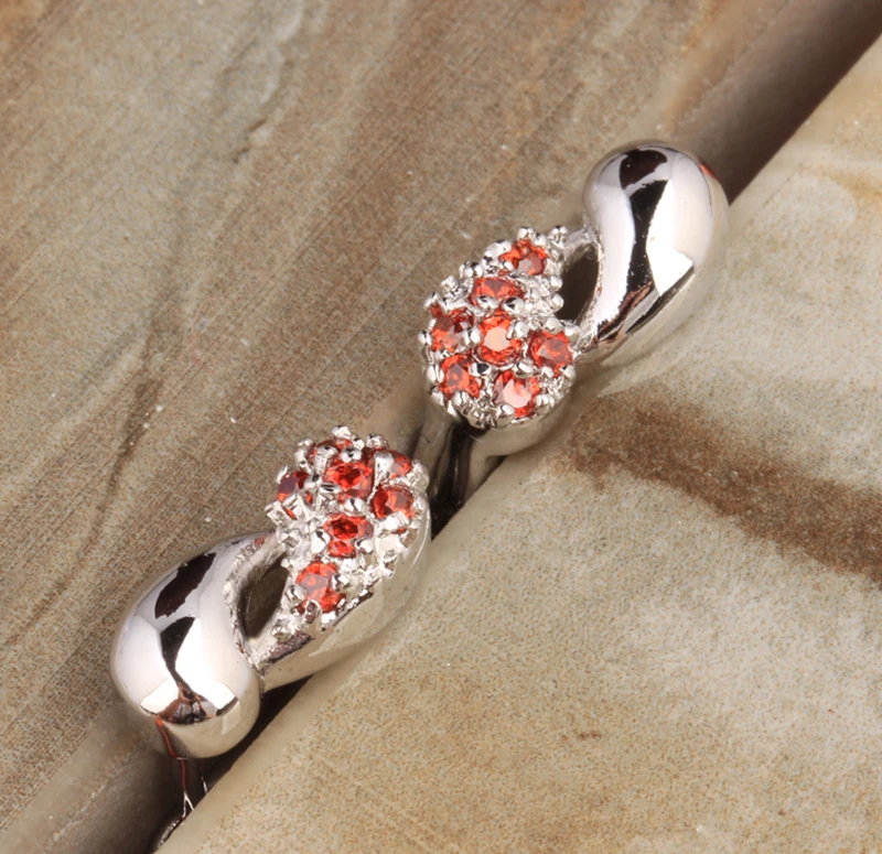 

Awesome Red Garnet Zircon 925 Sterling Silver Huggie Hoop Earring S5705