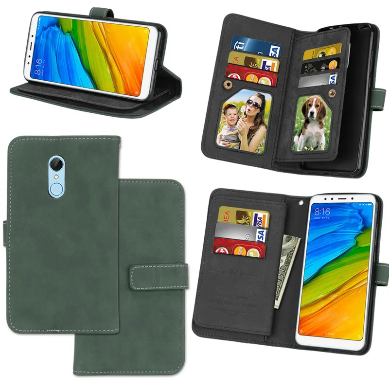Xiaomi Redmi 5 Case cover Redmi 5 case Luxury Leather Multifunction Nine cards Wallet Flip Phone Bag Xiaomi Redmi 5 Phone Case18