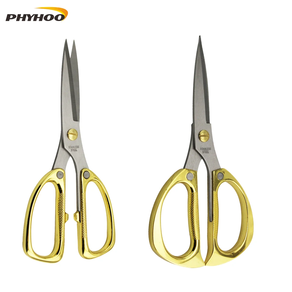 Gold Handle Steel Professional Sewing Scissors for Fabric Sewing DIY