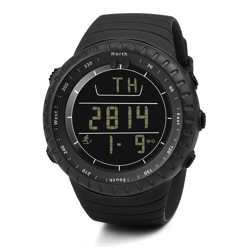 

Men man digital wristwatches Run Step Watch Bracelet Pedometer Calorie Counter Digital LCD display Walking Distance sport style